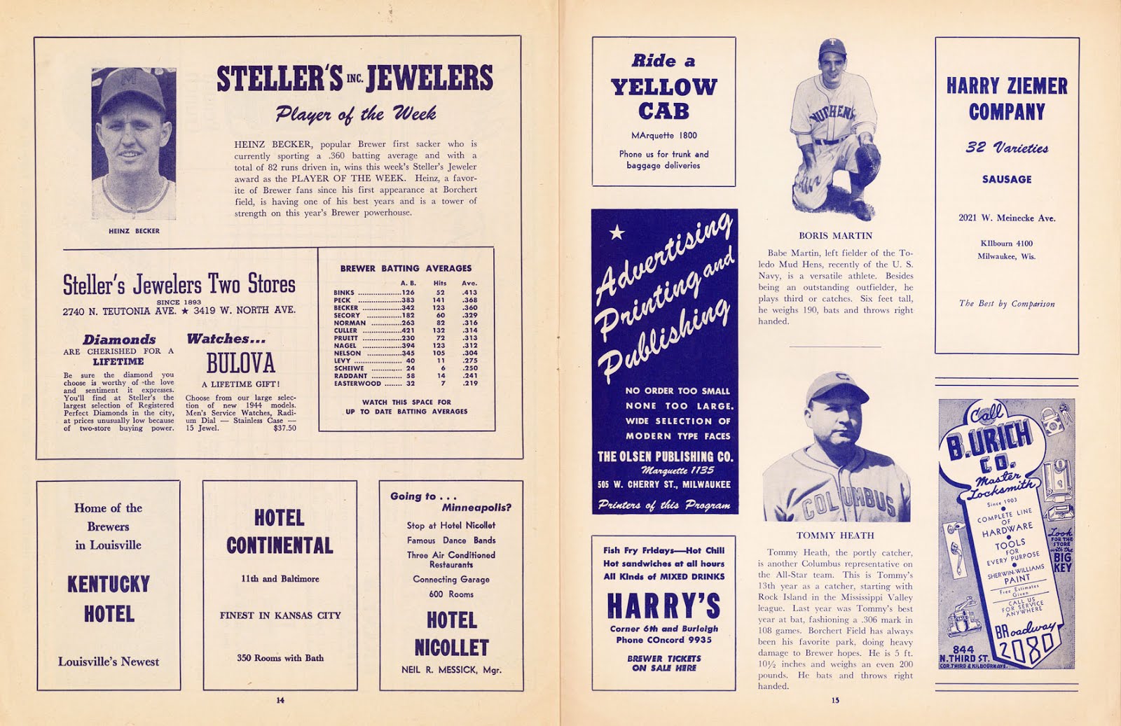 Borchert field score card archive