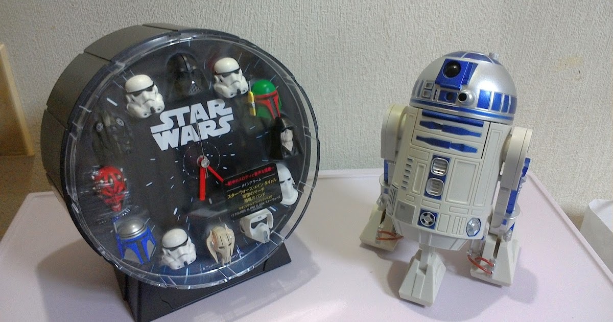 現金特価】 スター ウォーズ 目覚まし時計 メロディ付き 黒 リズム