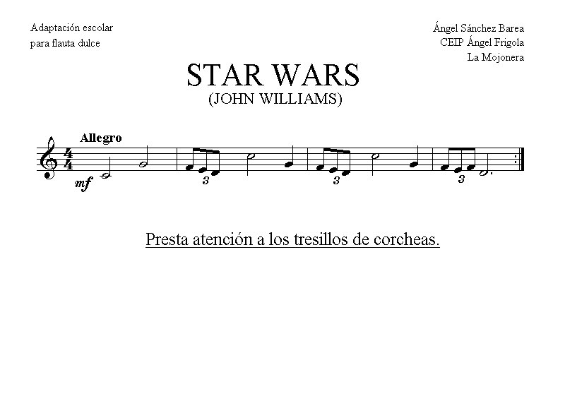 partituras: star wars