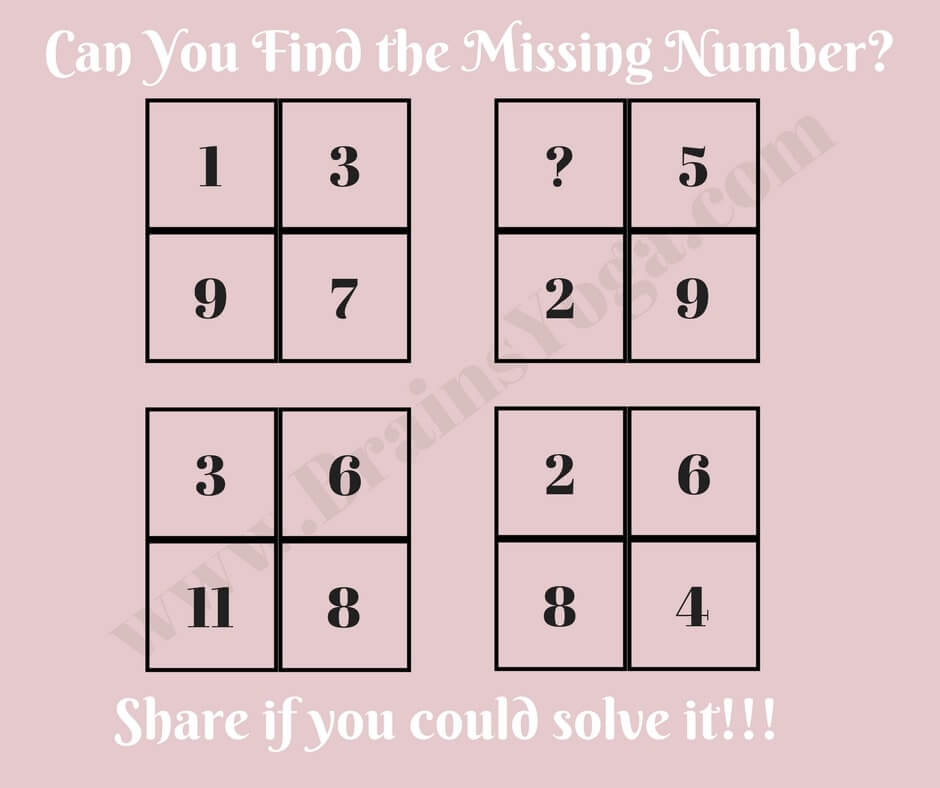 Square Maths Brain Teaser with an Answer