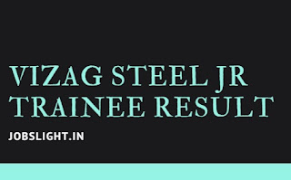 Vizag Steel Jr Trainee Result Vizag Steel Jr Trainee Result