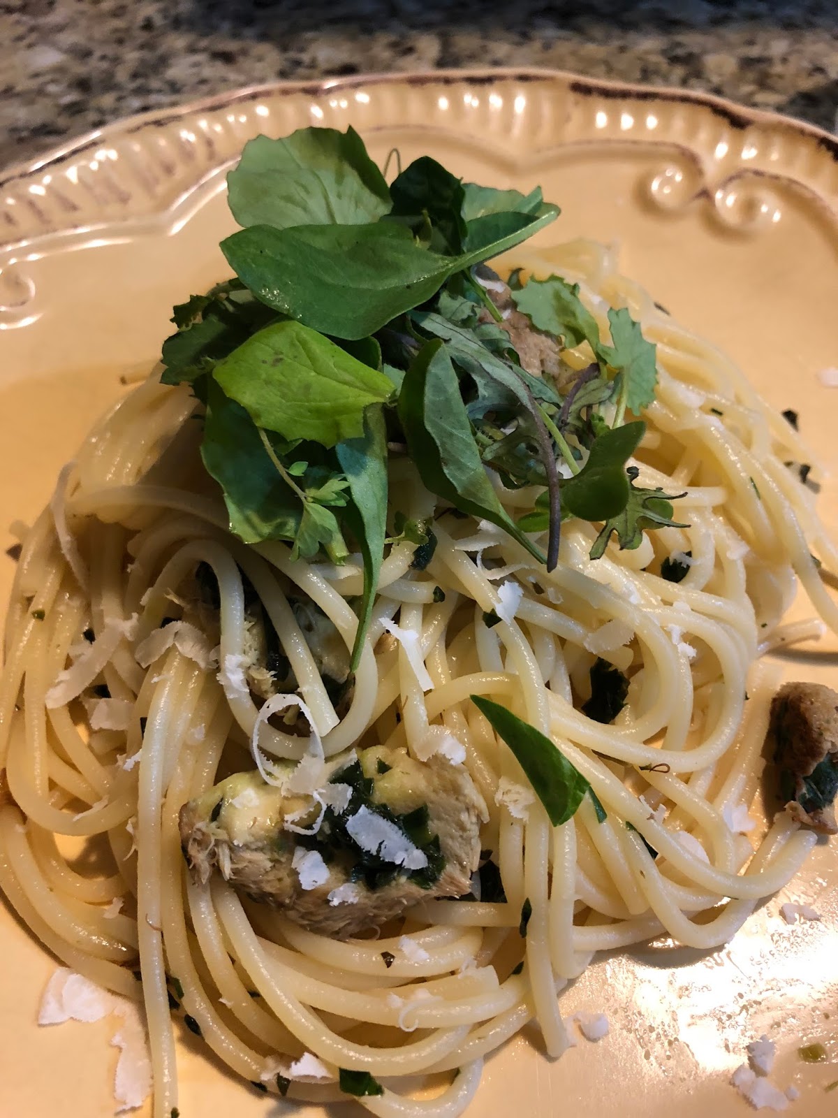 Chow and Chatter Ramp and Lion's Mane Mushroom Pasta