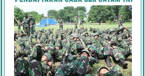 Pendaftaran Caba dan Catam TNI 2019-2020 | Pendaftaran