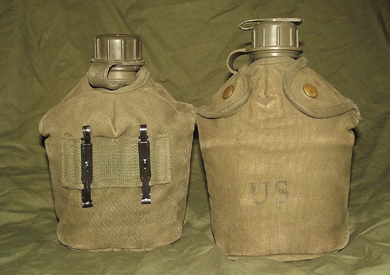 M1956 1 Quart Canteen Cover & 1 Quart Canteen Military Collectibles