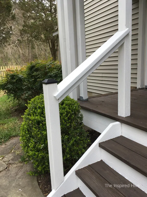 Front porch stair makeover