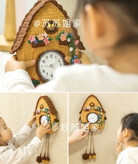 Часы с кукушкой для детей крючком (1)