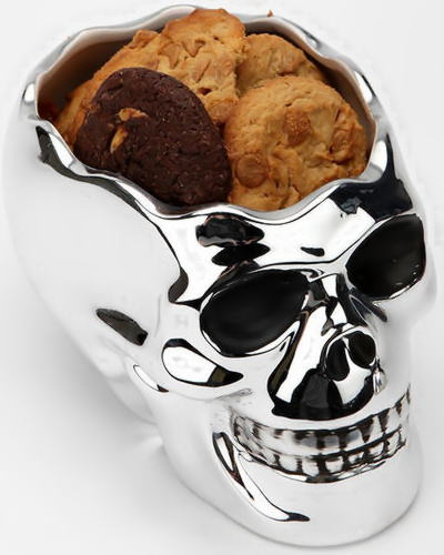 Skull cookie jar - Kranium kagedåse med småkager