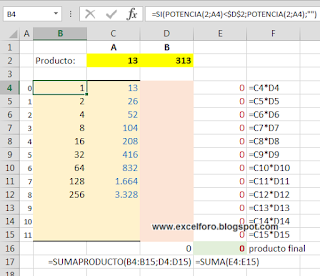 Solver y el método de multiplicación egipcio