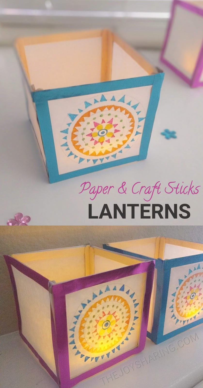 Paper Kandil, How to Make Paper Lantern - DIY paper lamp, Diwali lantern