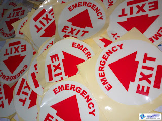 Glow in the Dark Stickers - Emergency Exit Signs Glow in the Dark Stickers - Emergency Exit Signs