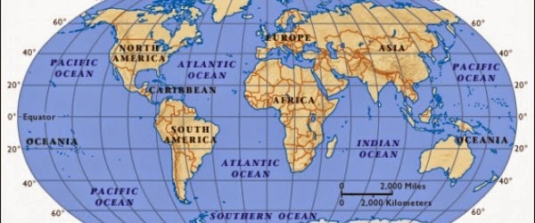 المحيطات في العالم