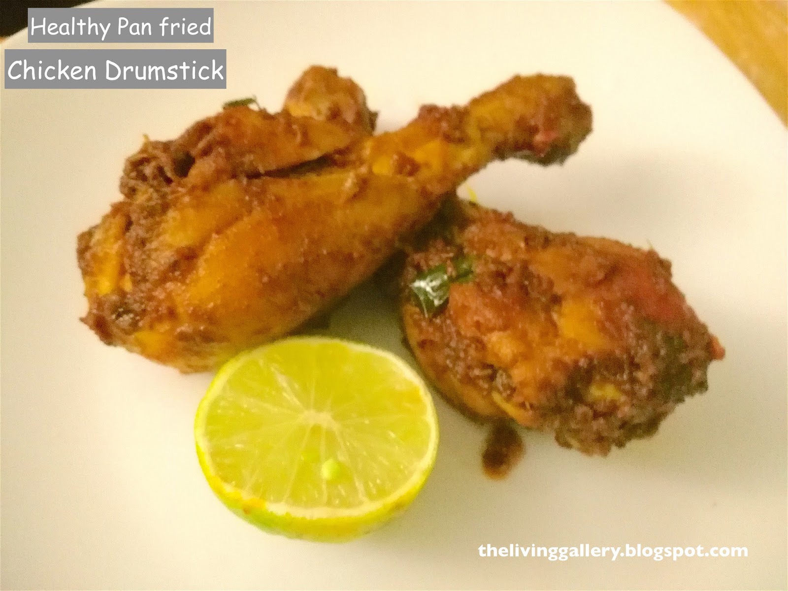 EASY PAN FRIED CHICKEN DRUMSTICK (LOW FAT, HEALTHY)