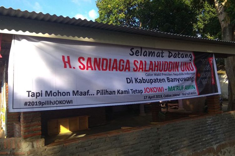 Duh... Mau Tolak Sandi Sandi Dengan Spanduk Ini, Eh Dicopot Duh... Mau Tolak Sandi Sandi Dengan Spanduk Ini, Eh Dicopot