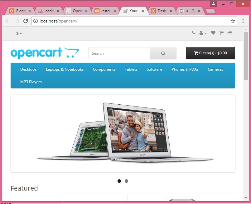 install opencart