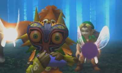 Skull Kid Young Link steal Ocarina of Time The Legend of Zelda Majora's Mask