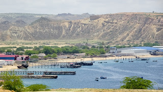 Angolas coasts are covered with Oil industry