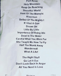 setlist noel audio gallagher milan flying birds fabrique yesterday italy