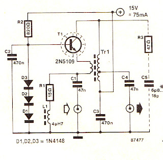 Circuit Diagram Knowledge: Simple Wideband RF Amplifier Circuit