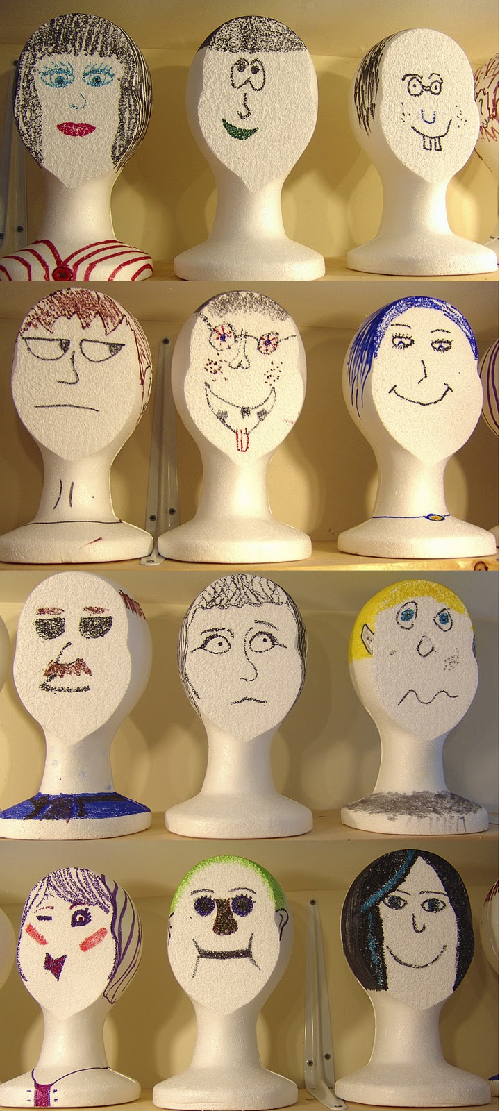 Cool Stuff Art Gallery Mannequin Head Face Art