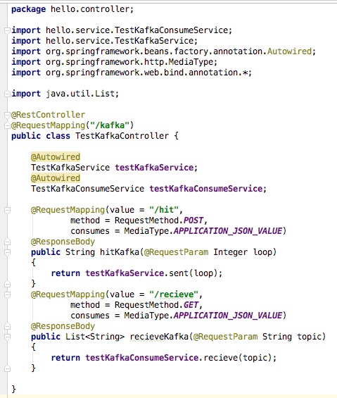 Rest Controller в коде. @REQUESTMAPPING java. Topic String. Import hello