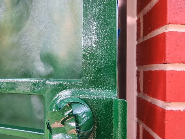 more bubbling spray paint on security storm door