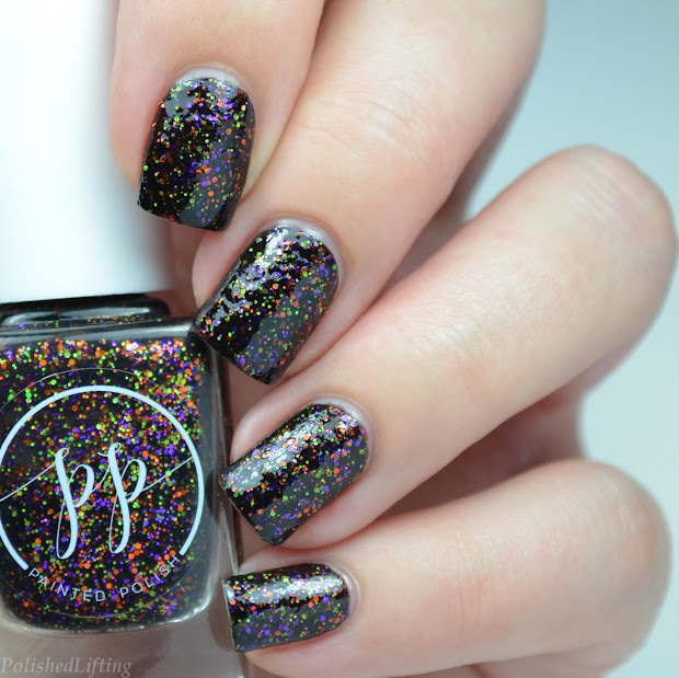 witch halloween nail art featuring