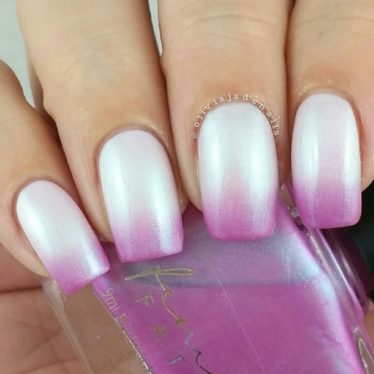 Femme Fatale Cosmetics Aurora swatched by Olivia Jade Nails