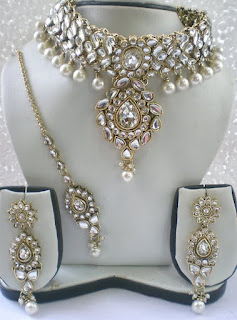 Wedding Planner: Wedding Kundan polki earring necklace jewellery sets