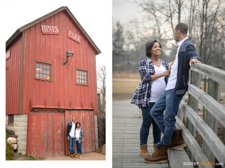 Maternity Photography in Outdoor Red Barn Livonia by Ann Arbor Maternity Portrait Photographer 
