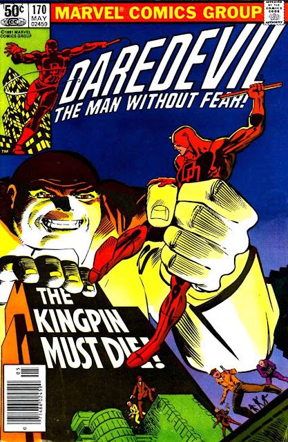 Daredevil v1 #170 kingpin marvel comic book cover art by Frank Miller Daredevil v1 #170 kingpin marvel comic book cover art by Frank Miller