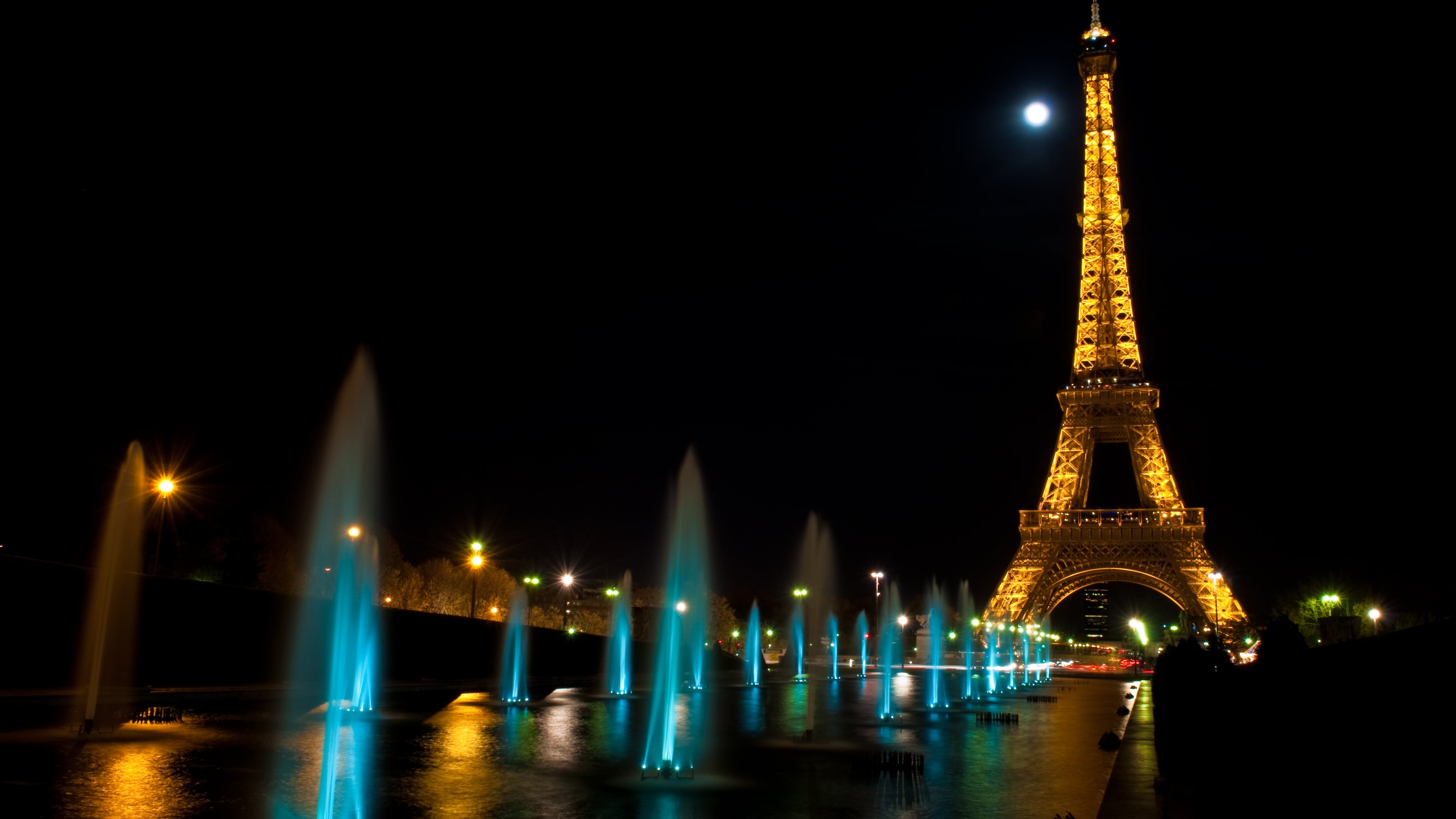  Paris  at Night Tour Eiffel HD wallpapers  4K  MacBook and 