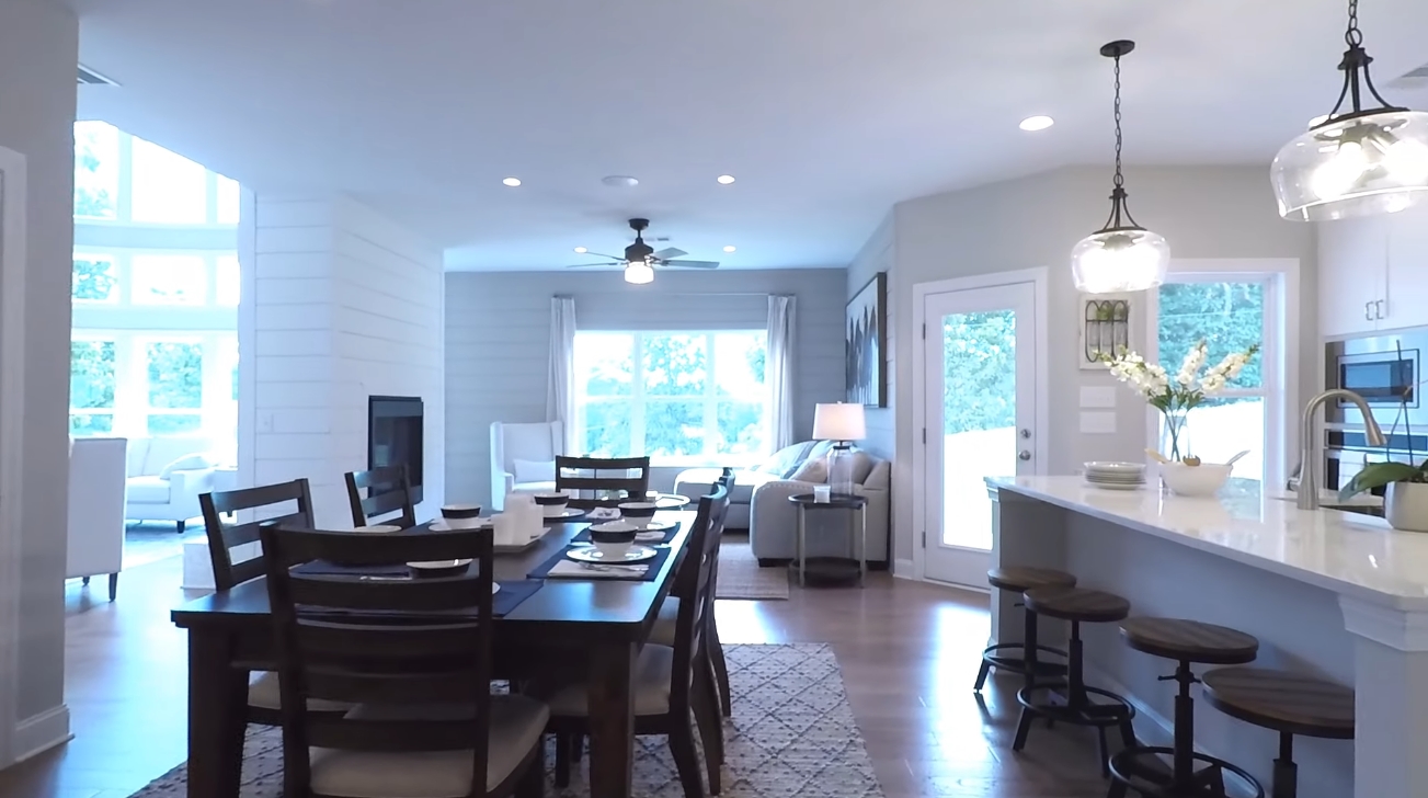 Interior Design Tour vs. INSIDE TOLL BROTHERS DECORATED 5 BDRM MODEL HOME N. OF ATLANTA - BP $414,900