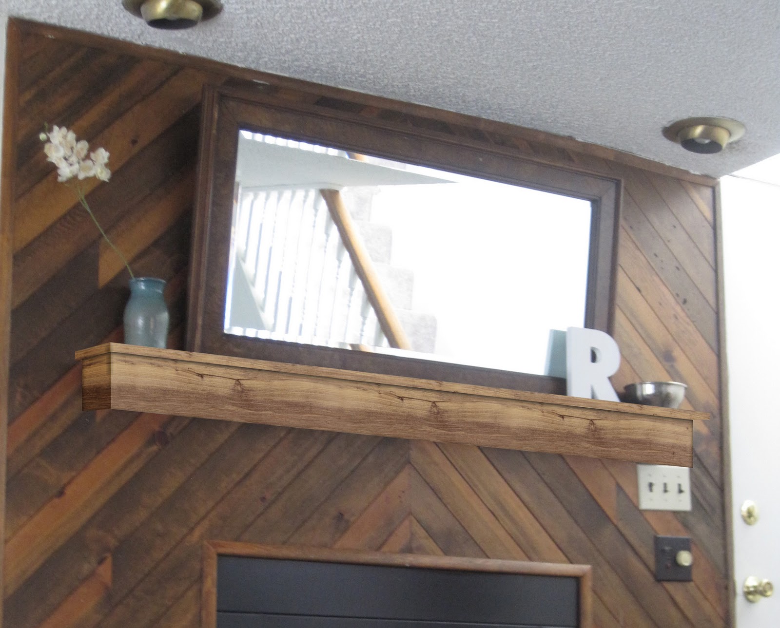 Home The great rental mantel slip cover