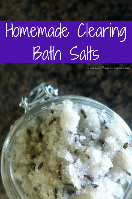 Clear negative energy with a cleansing some #DIY bath salts