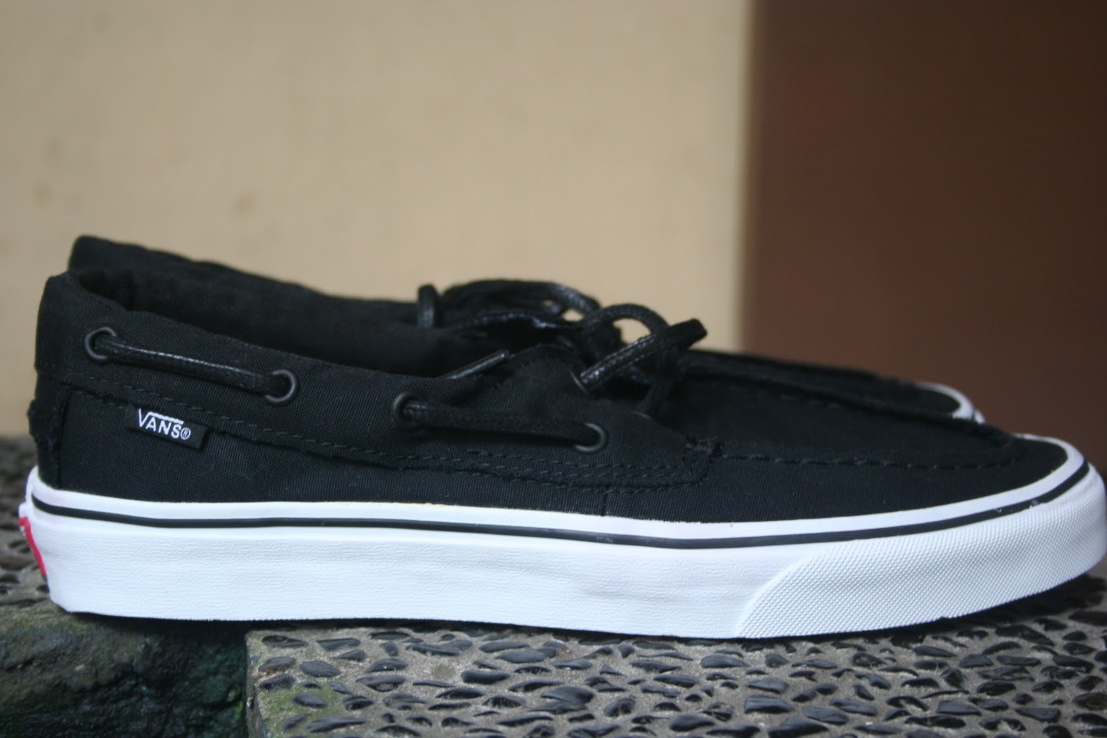 vans zapato del barco navy