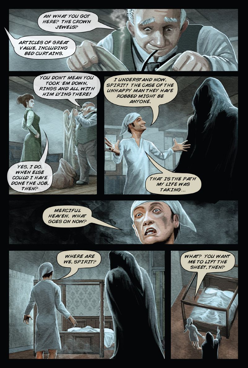 Read page 37 of A Christmas Carol graphic novel