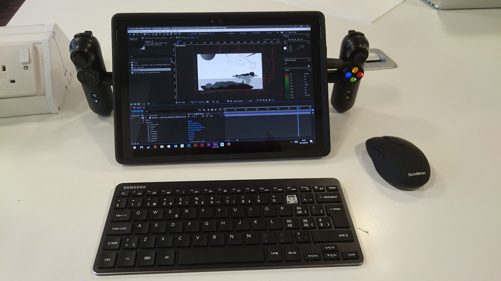 Motion Graphics Retrofitting a gaming controller from a Linx Vision