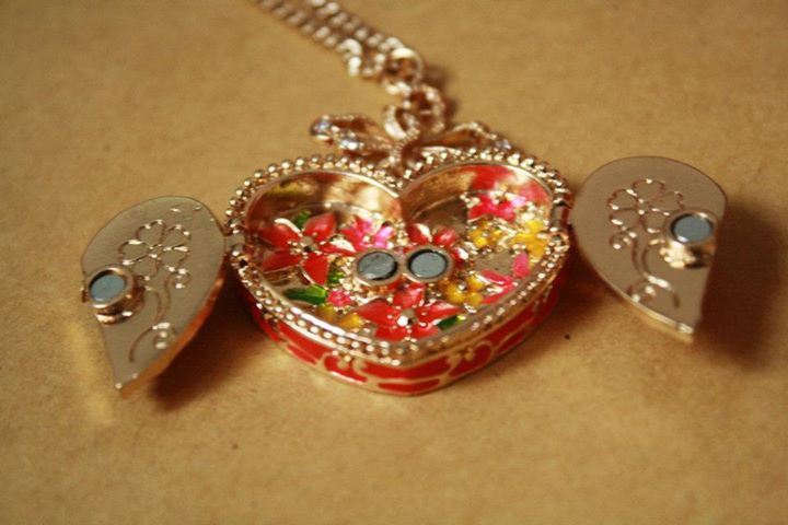 delirious: N93-Intricate Heart Locket necklace