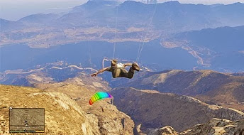 Razor Rock Dive, GTA 5, Skydiving, Parachute Challenges