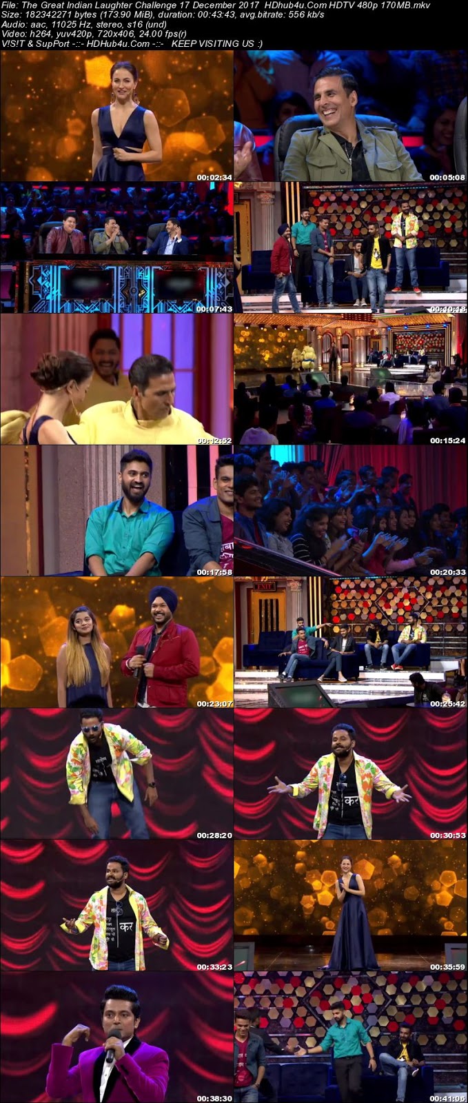 The Great Indian Laughter Challenge 17th December 480p HDTV 170MB Download