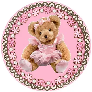 Ballerina Bear Toppers or Free Printable Candy Bar Labels.