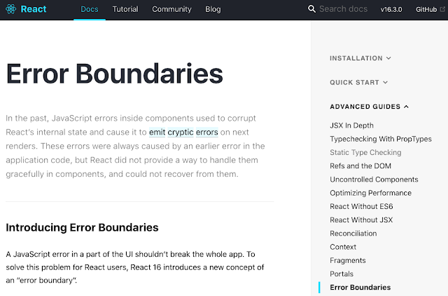 React Error Boundaries React Error Boundaries