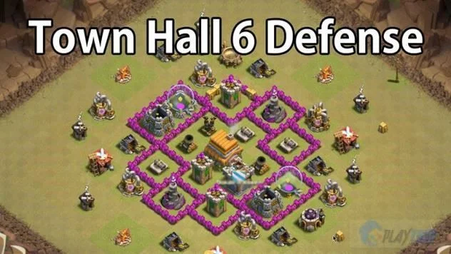 clash of clans defense strategy town hall 6 for war