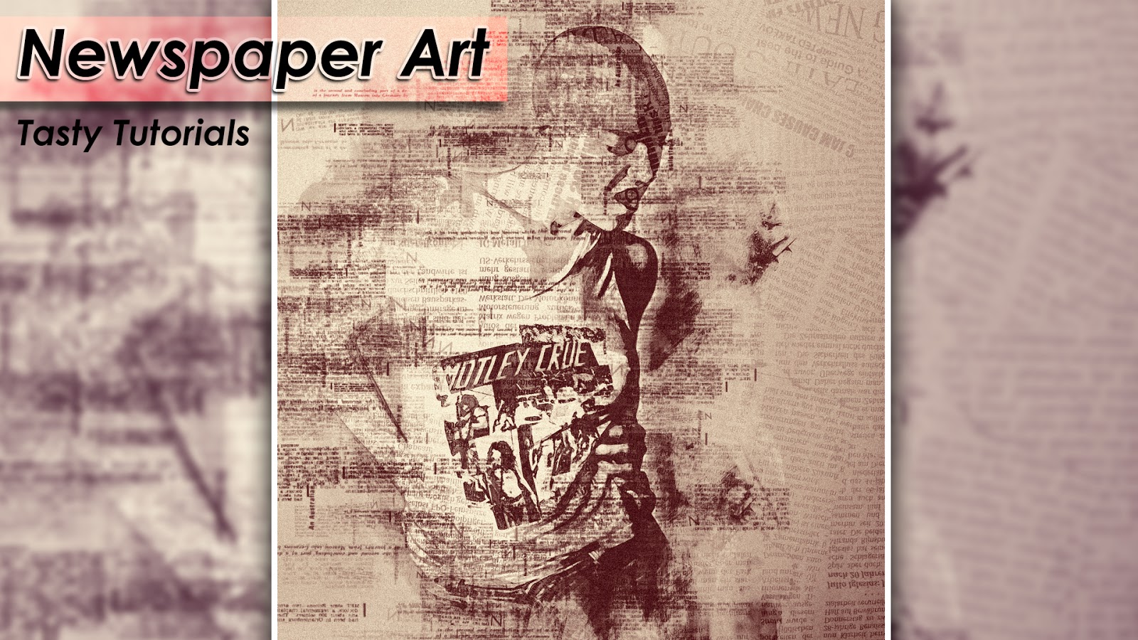 Creative Newspaper Art Photo Effect In CC 2017 Tasty Tutorials