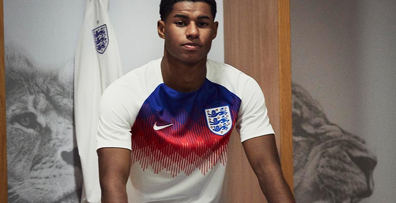 Awesome England 2018 World Jersey Footy Headlines