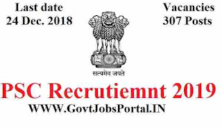 Public Service Commission Recruitment for 307 Assistant Engineers