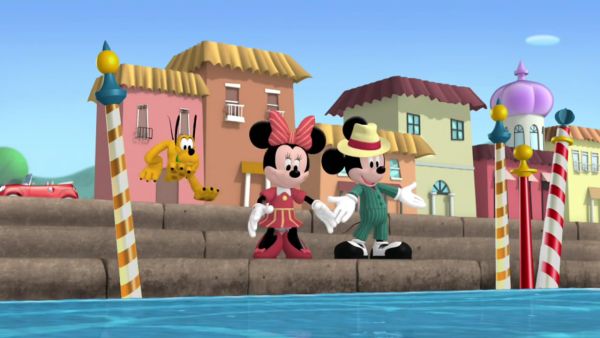 MICKEY MOUSE: Oh boy! We made it to the Grand Canal!