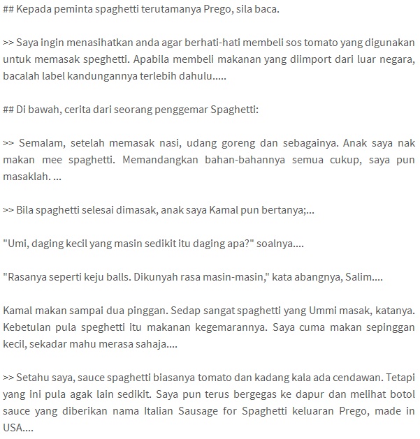Masyaallah Berdosa Ke Saya Yang Termasak Spaghetti Bab1 Bagi Family Makan Lepas Ni Kena Berhati Hati Dengan Spaghetti Jenama Ni Kalau Tak Jadi Darah Daging Kita Buletin Viral<script async src=