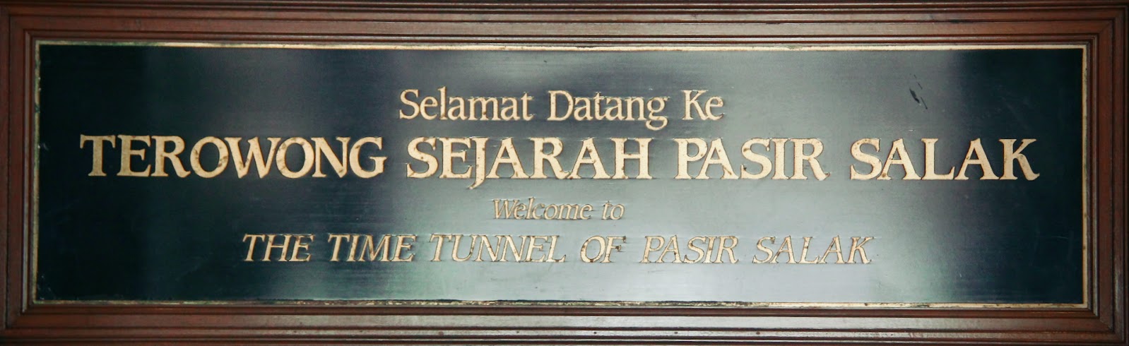 The Time Tunnel of Pasir Salak