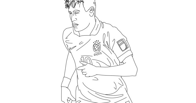 Featured image of post Neymar Jr Coloring Pages draw neymar jr coloring for children